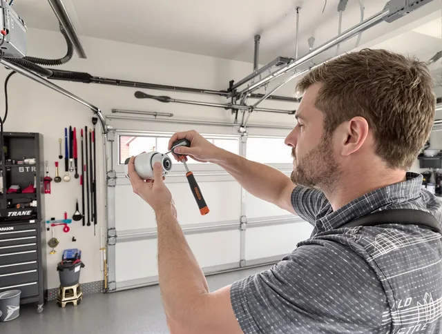 Garage door opener repair service by Southbury Garage Door Repair in Southbury