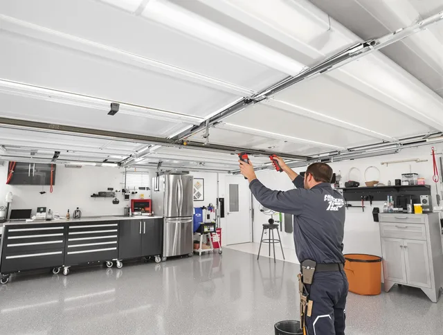 Overhead garage door repair service by Southbury Garage Door Repair in Southbury