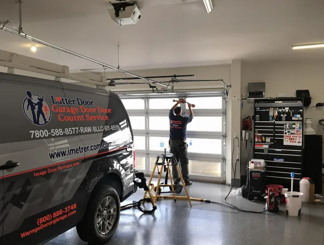 Southbury Garage Door Repair team performing same-day garage door repair in Southbury