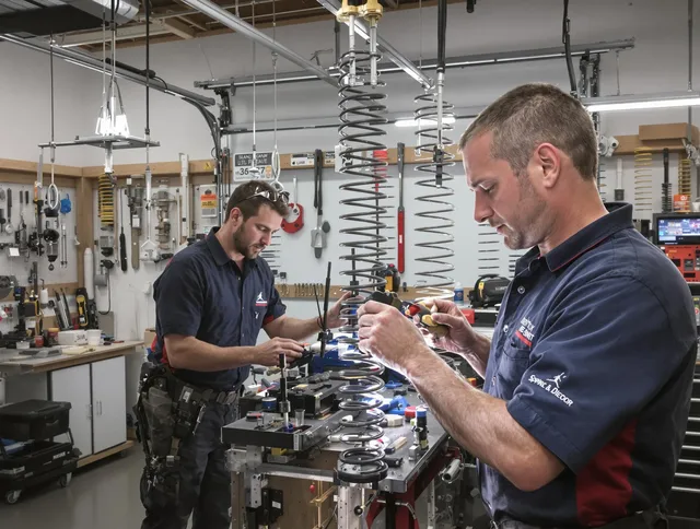 Garage door spring repair service by Southbury Garage Door Repair in Southbury